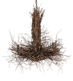 Meyda Tiffany - 226214 - Six Light Chandelier - Twigs - Dark Bronze