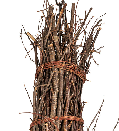 Meyda Tiffany - 226214 - Six Light Chandelier - Twigs - Dark Bronze