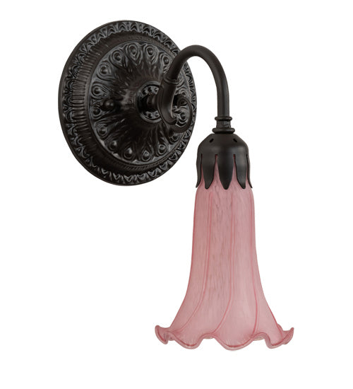 Meyda Tiffany - 227736 - One Light Wall Sconce - Pink - Oil Rubbed Bronze