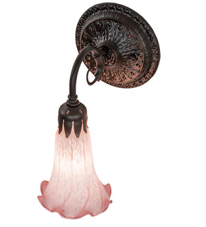 Meyda Tiffany - 227736 - One Light Wall Sconce - Pink - Oil Rubbed Bronze