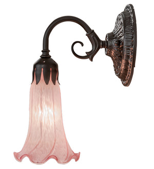 Meyda Tiffany - 227736 - One Light Wall Sconce - Pink - Oil Rubbed Bronze