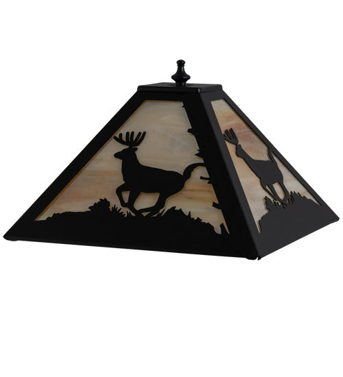 Meyda Tiffany - 228146 - Shade - Deer - Textured Black