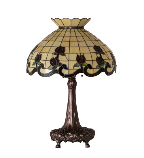 Meyda Tiffany - 230474 - Three Light Table Lamp - Roseborder