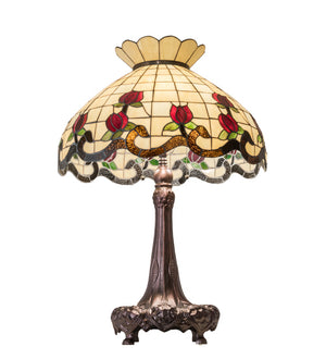 Meyda Tiffany - 230474 - Three Light Table Lamp - Roseborder