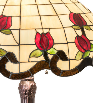 Meyda Tiffany - 230474 - Three Light Table Lamp - Roseborder