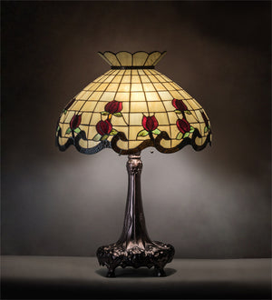 Meyda Tiffany - 230474 - Three Light Table Lamp - Roseborder