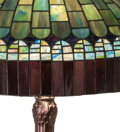 Meyda Tiffany - 27825 - Three Light Table Lamp - Tiffany Candice - Mahogany Bronze