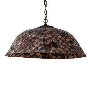 Meyda Tiffany - 31160 - Three Light Pendant - Tiffany Fishscale - Mahogany Bronze