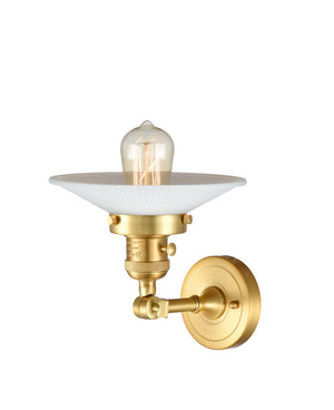 Innovations - 203SW-SG-G1 - One Light Wall Sconce - Franklin Restoration - Satin Gold