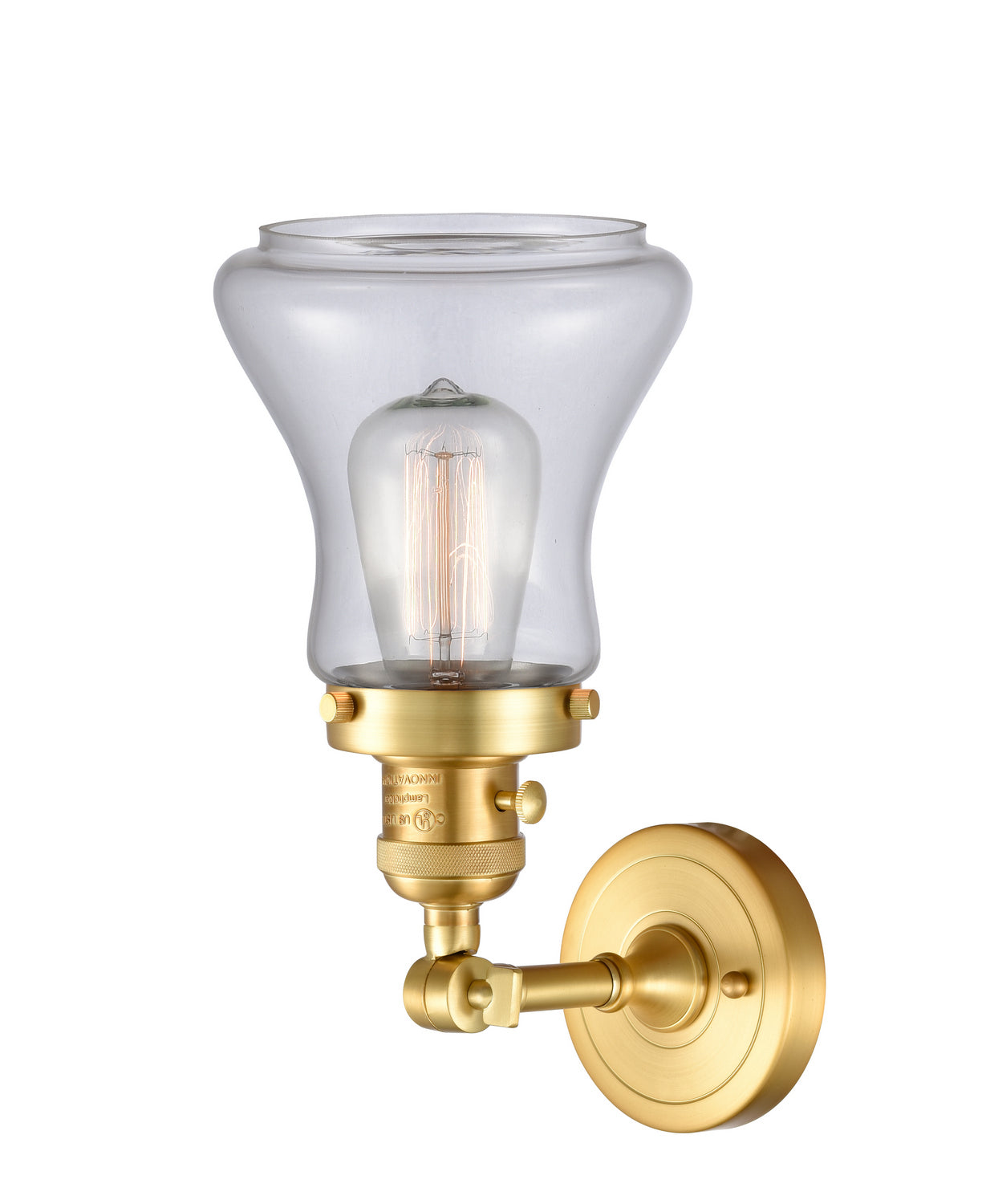 Innovations - 203SW-SG-G192 - One Light Wall Sconce - Franklin Restoration - Satin Gold