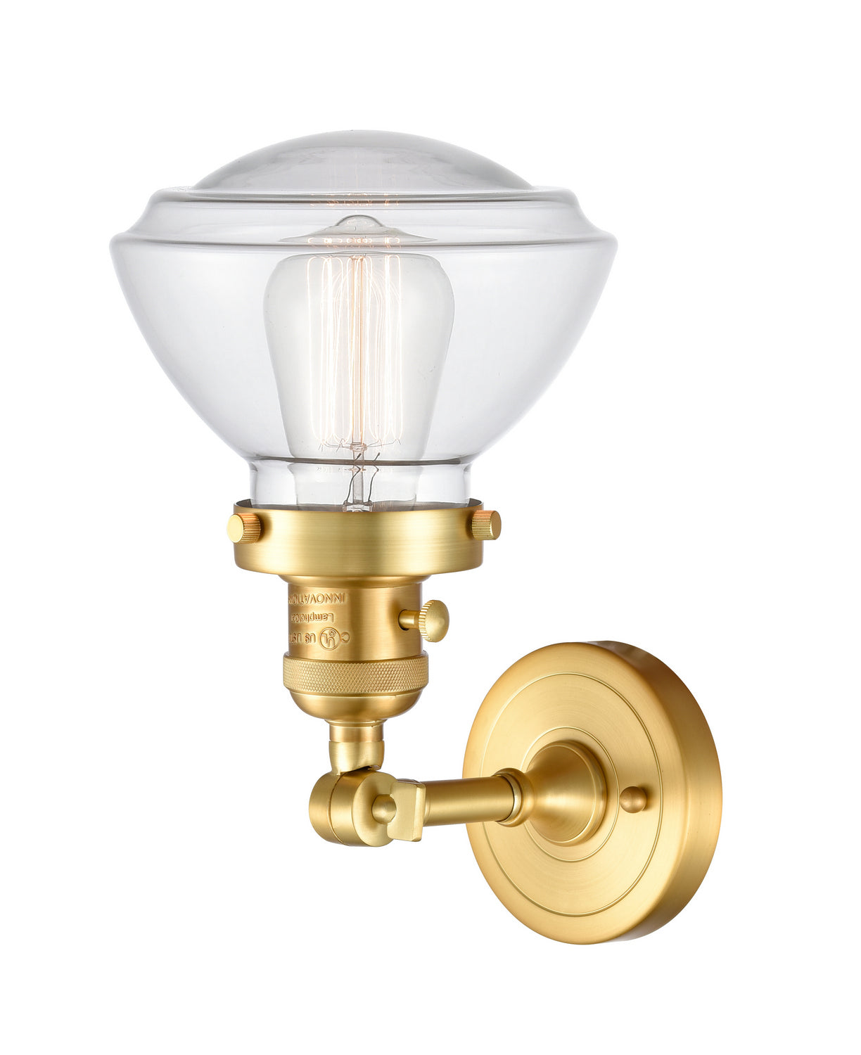 Innovations - 203SW-SG-G322 - One Light Wall Sconce - Franklin Restoration - Satin Gold