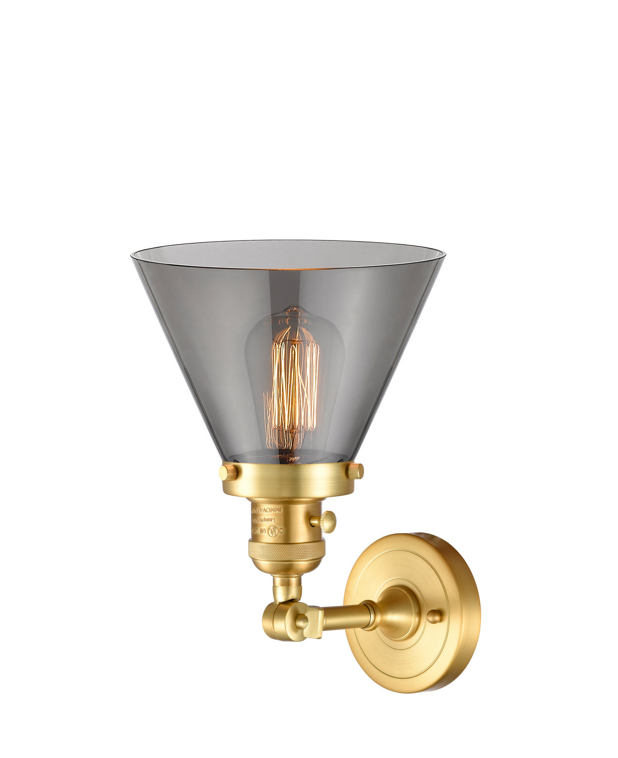 Innovations - 203SW-SG-G43 - One Light Wall Sconce - Franklin Restoration - Satin Gold