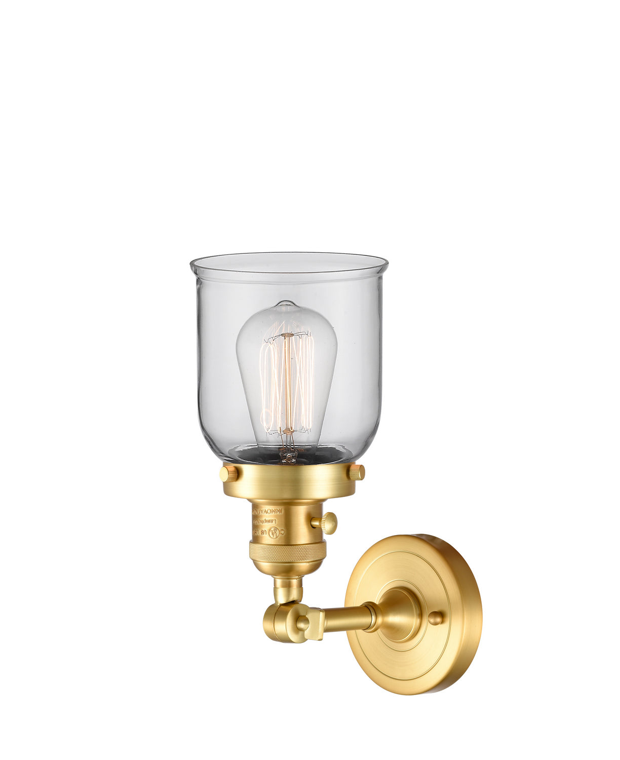 Innovations - 203SW-SG-G52 - One Light Wall Sconce - Franklin Restoration - Satin Gold