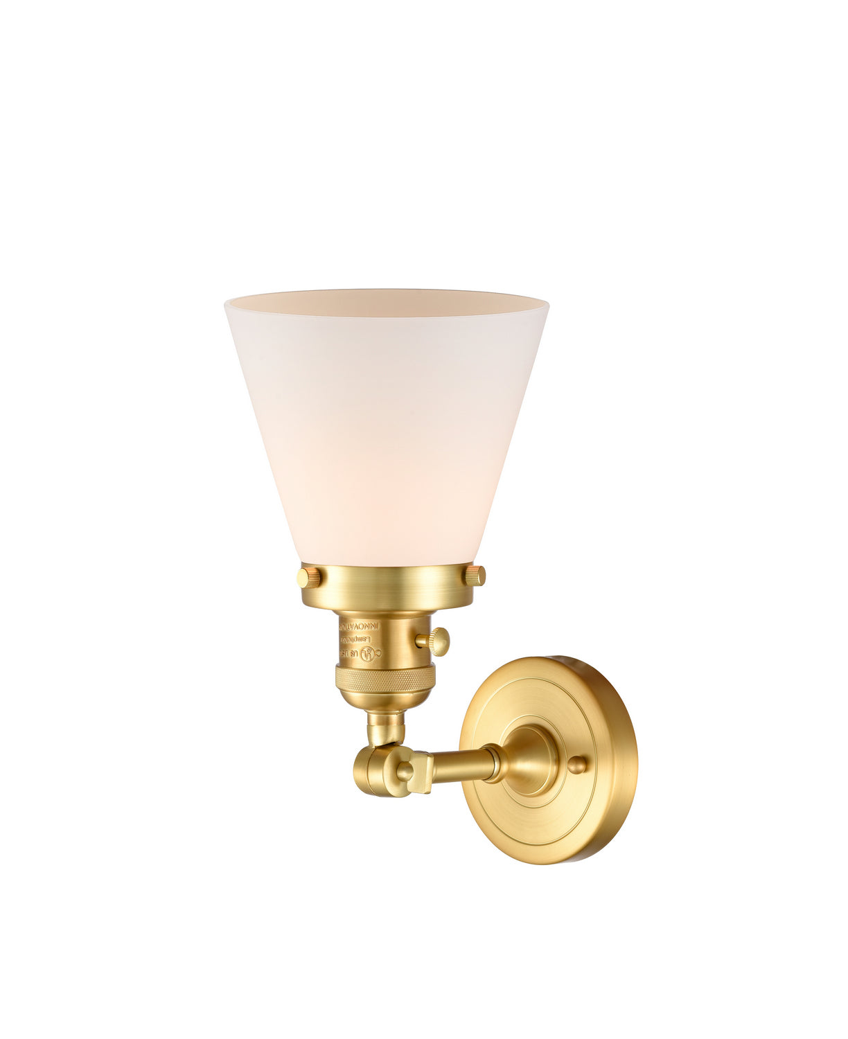 Innovations - 203SW-SG-G61 - One Light Wall Sconce - Franklin Restoration - Satin Gold