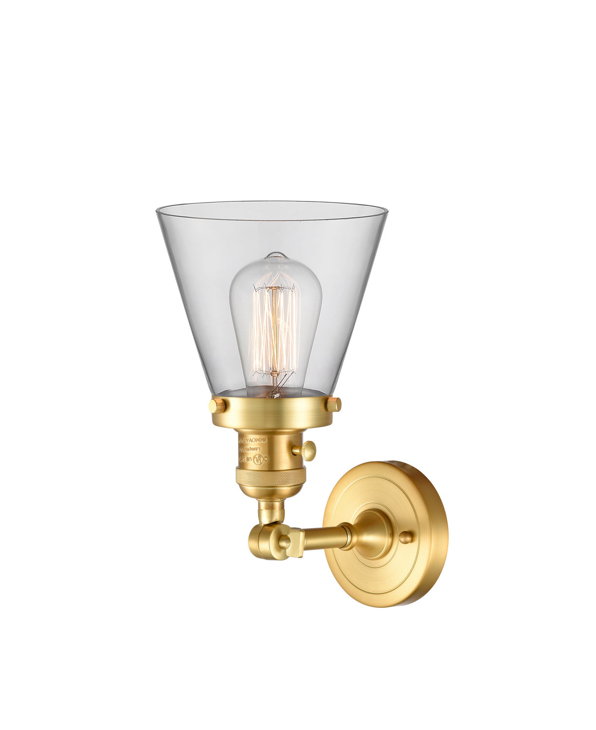 Innovations - 203SW-SG-G62 - One Light Wall Sconce - Franklin Restoration - Satin Gold