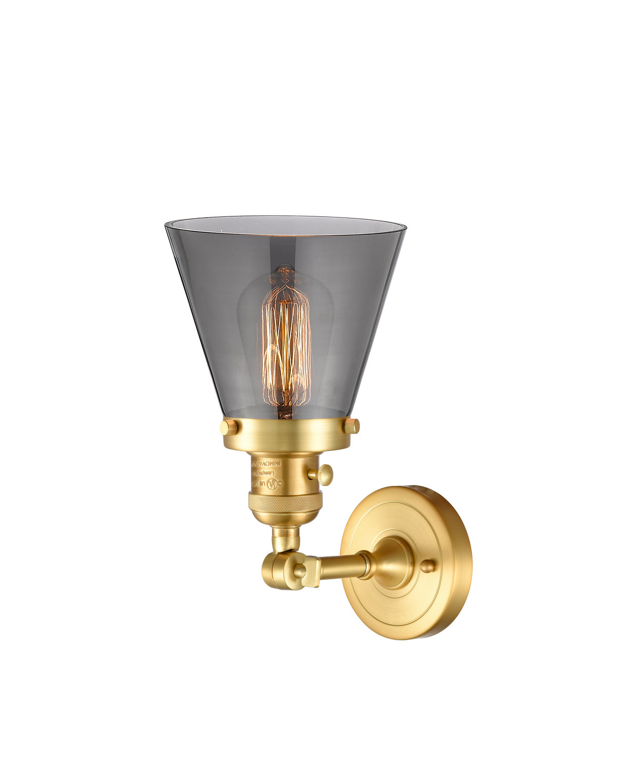 Innovations - 203SW-SG-G63 - One Light Wall Sconce - Franklin Restoration - Satin Gold