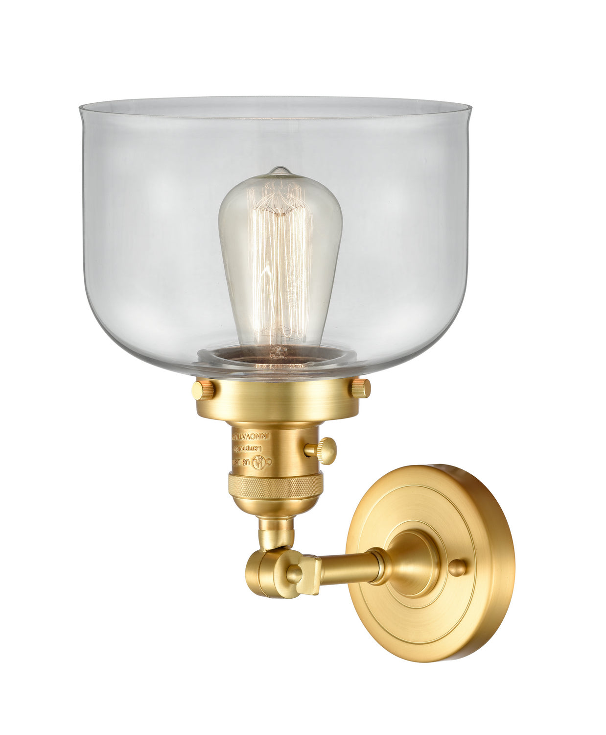 Innovations - 203SW-SG-G72 - One Light Wall Sconce - Franklin Restoration - Satin Gold