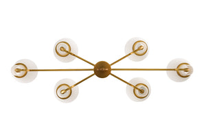 Kalco - 513061WB - Six Light Island Pendant - Ascher - Winter Brass