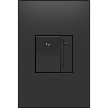 Legrand - ADPD4FBL3P2G4 - 0-10V Paddle Dimmer with Microban - adorne - Graphite