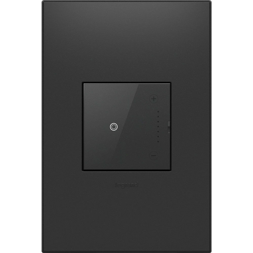 Legrand - ADTH4FBL3PG4 - 0-10V Touch Dimmer with Microban - adorne - Graphite