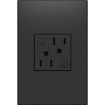 Legrand - AGFTR2152G4 - Tamper-Resistant 15A Duplex Self-Test GFCI Receptacles - adorne - Graphite