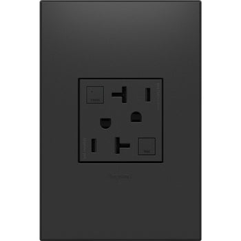 Legrand - AGFTR2202G4 - Tamper-Resistant 20A Duplex Self-Test GFCI Receptacles - adorne - Graphite