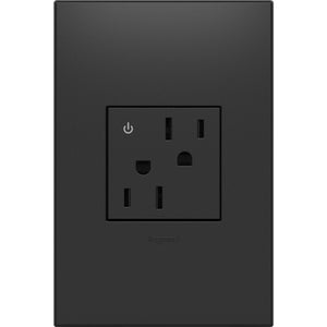 Legrand - ARCD152G10 - Tamper-Resistant Dual Controlled Outlet - Adorne - Graphite