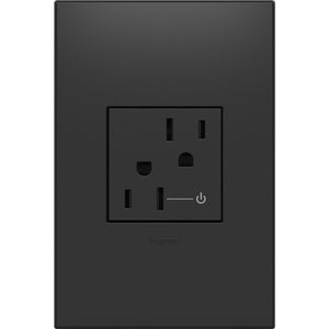 Legrand - ARCH152G10 - Tamper-Resistant Half Controlled Outlet - Adorne - Graphite