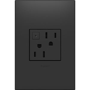 Legrand - ARPS152G4 - Energy-Saving On/Off Outlet - Adorne - Graphite