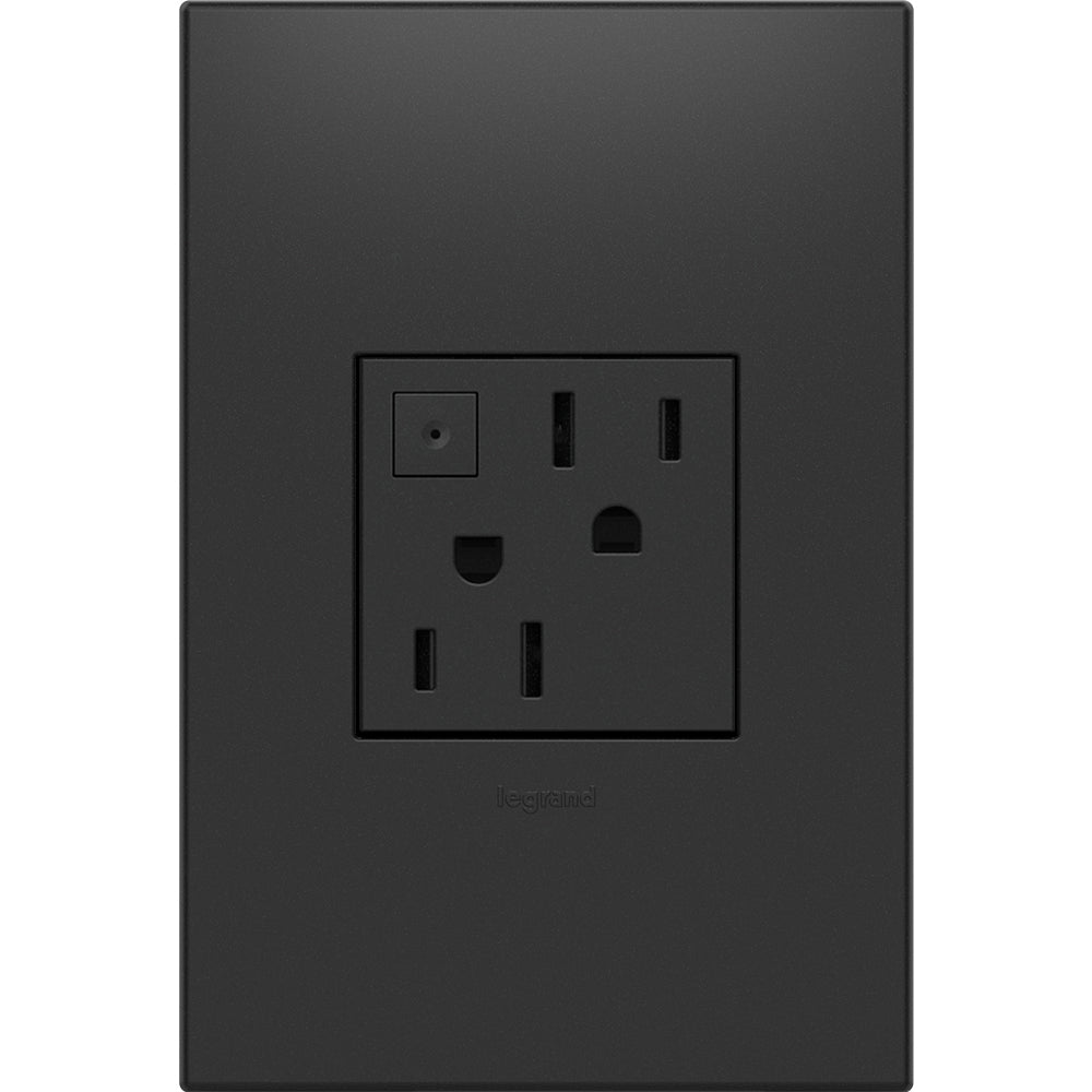 Legrand - ARPS152G4 - 15A Energy-Saving On/Off Outlet - adorne - Graphite