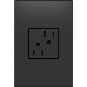 Legrand - ARTR152G4 - Tamper-Resistant Outlet - Adorne - Graphite