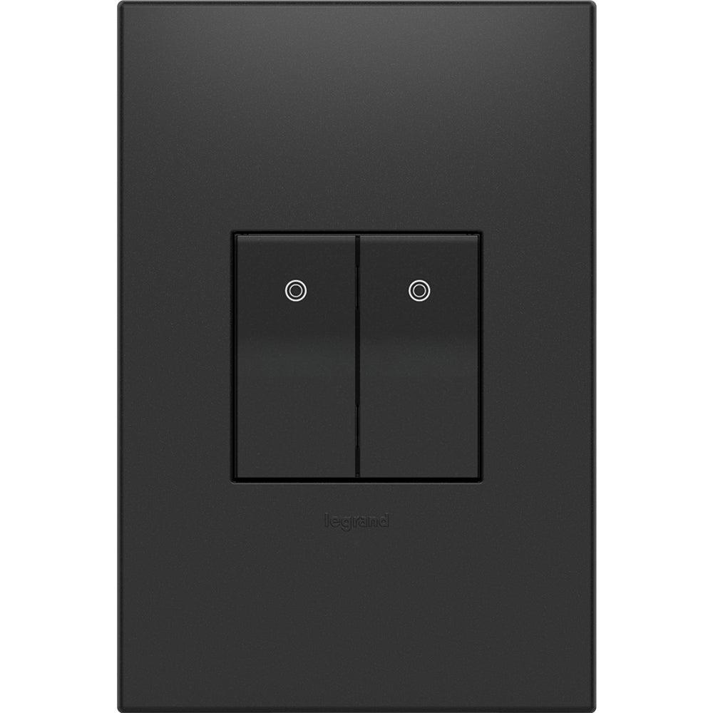 Legrand - ASPD1531G4 - Switch, Half-Size, 15A - Adorne - Graphite