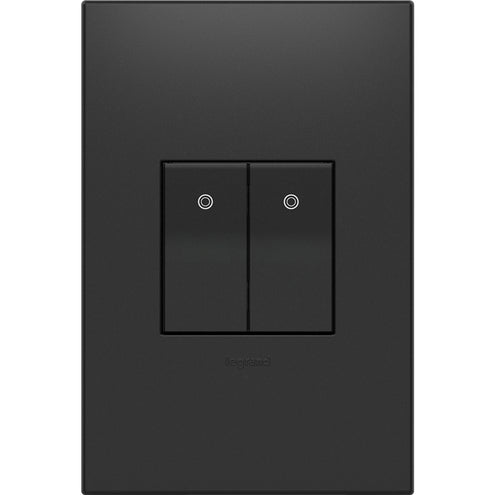 Legrand - ASPD1531G4 - Paddle Switch, Half-Size with Microban - adorne - Graphite