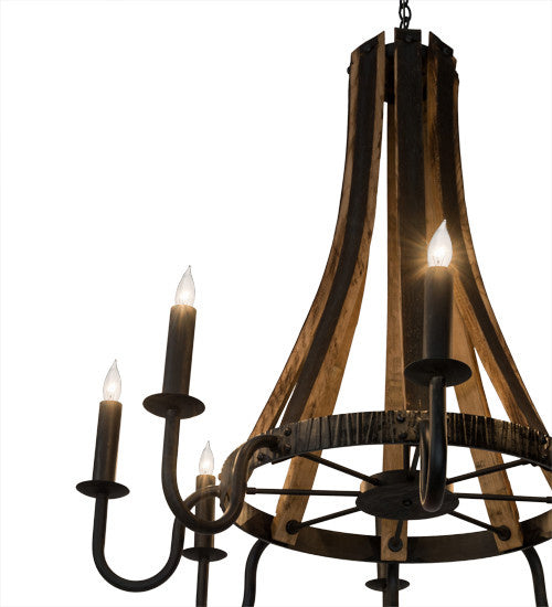 2nd Avenue - 46393-41 - Eight Light Chandelier - Barrel Stave - Costello Black