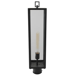 Norwell Lighting - 1188-MB-CL - One Light Outdoor Post Mount - Capture - Matte Black