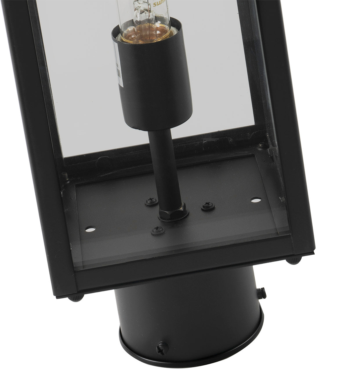 Norwell Lighting - 1188-MB-CL - One Light Outdoor Post Mount - Capture - Matte Black