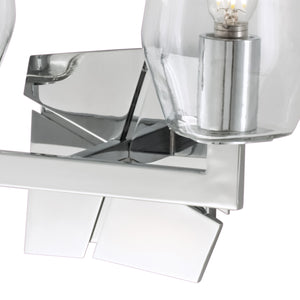 Norwell Lighting - 8162-CH-CL - Two Light Wall Sconce - Gaia - Chrome