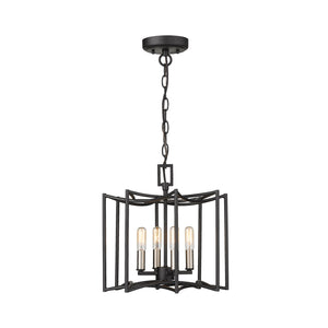 Acclaim Lighting - IN10050BK - Four Light Pendant - Rhian - Matte Black