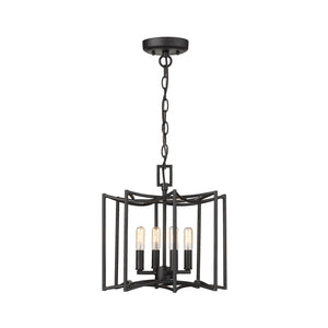 Acclaim Lighting - IN10050BK - Four Light Pendant - Rhian - Matte Black