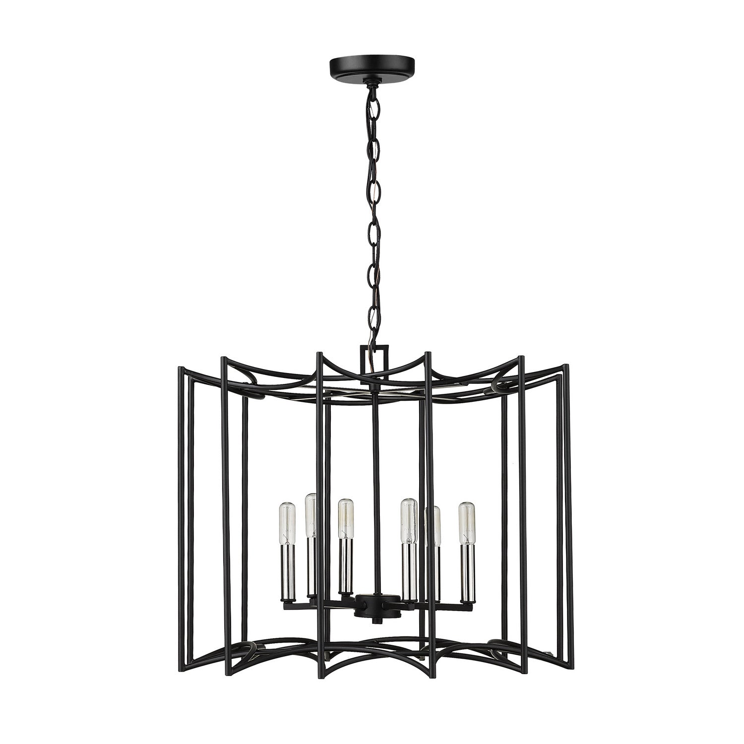 Acclaim Lighting - IN10051BK - Eight Light Pendant - Rhian - Matte Black