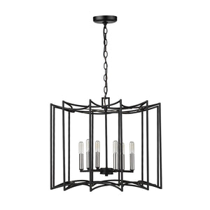 Acclaim Lighting - IN10051BK - Eight Light Pendant - Rhian - Matte Black