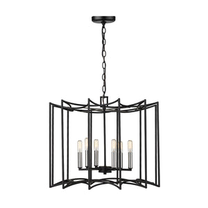 Acclaim Lighting - IN10051BK - Eight Light Pendant - Rhian - Matte Black