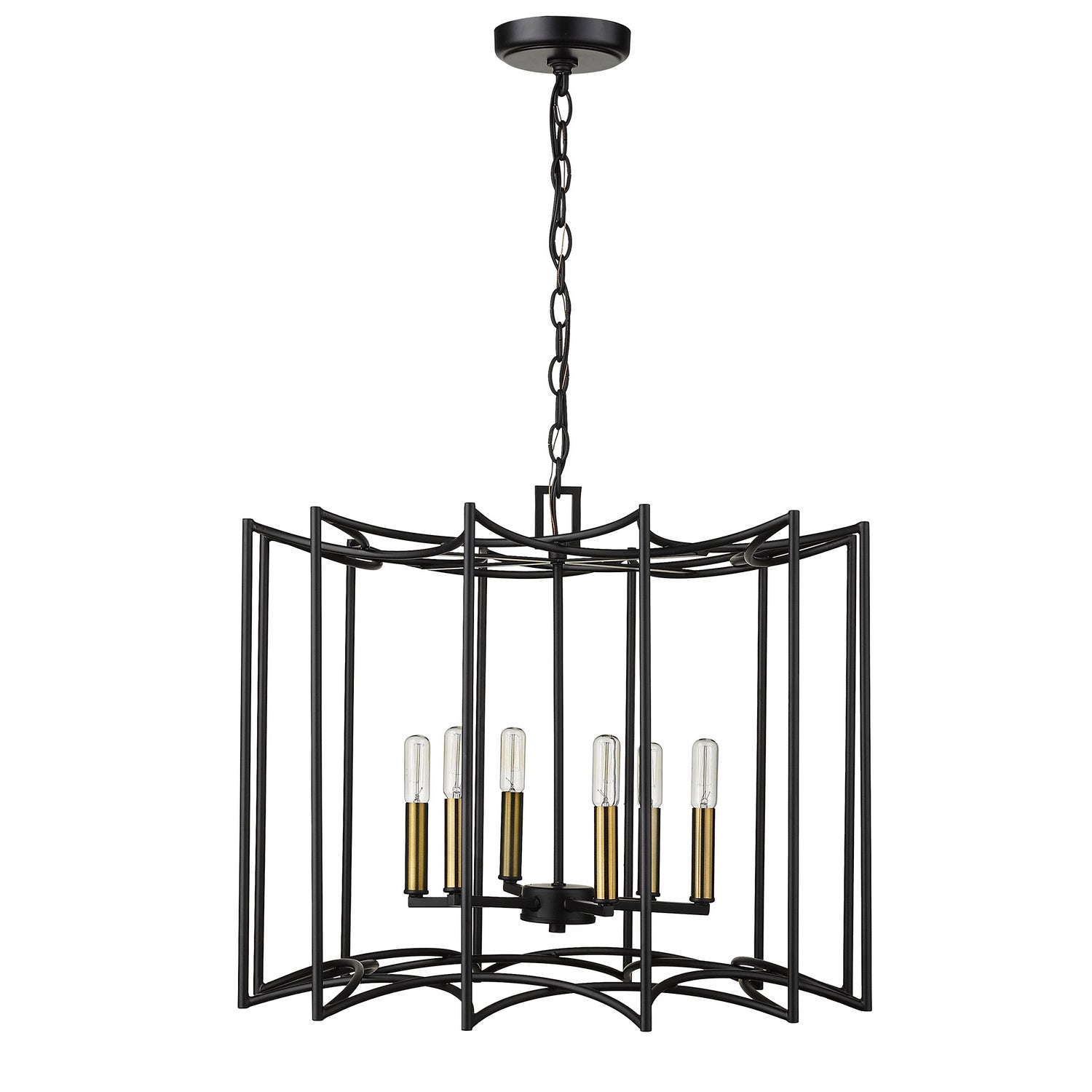 Acclaim Lighting - IN10051BK - Eight Light Pendant - Rhian - Matte Black