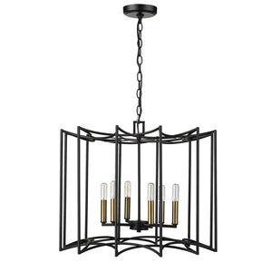 Acclaim Lighting - IN10051BK - Eight Light Pendant - Rhian - Matte Black