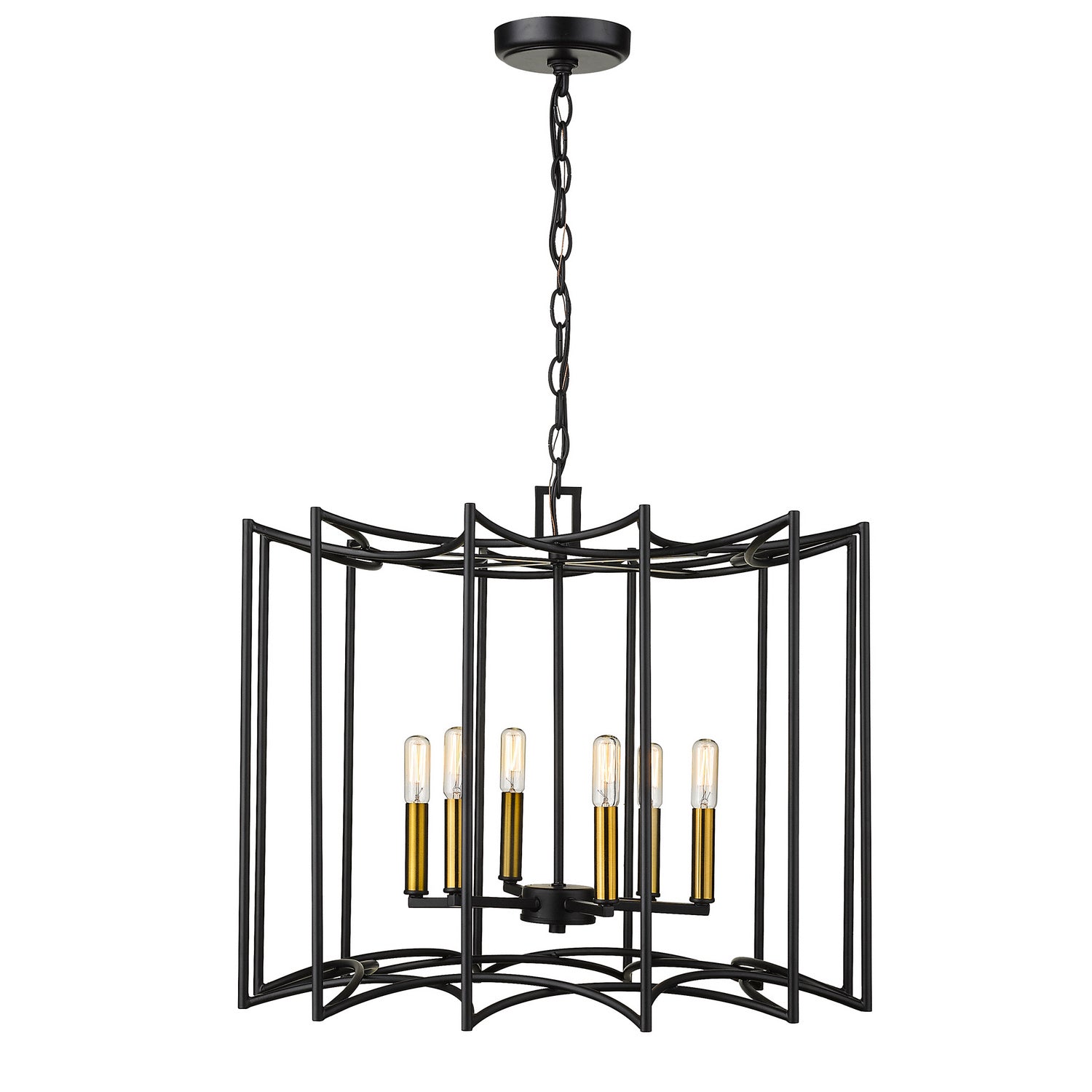 Acclaim Lighting - IN10051BK - Eight Light Pendant - Rhian - Matte Black