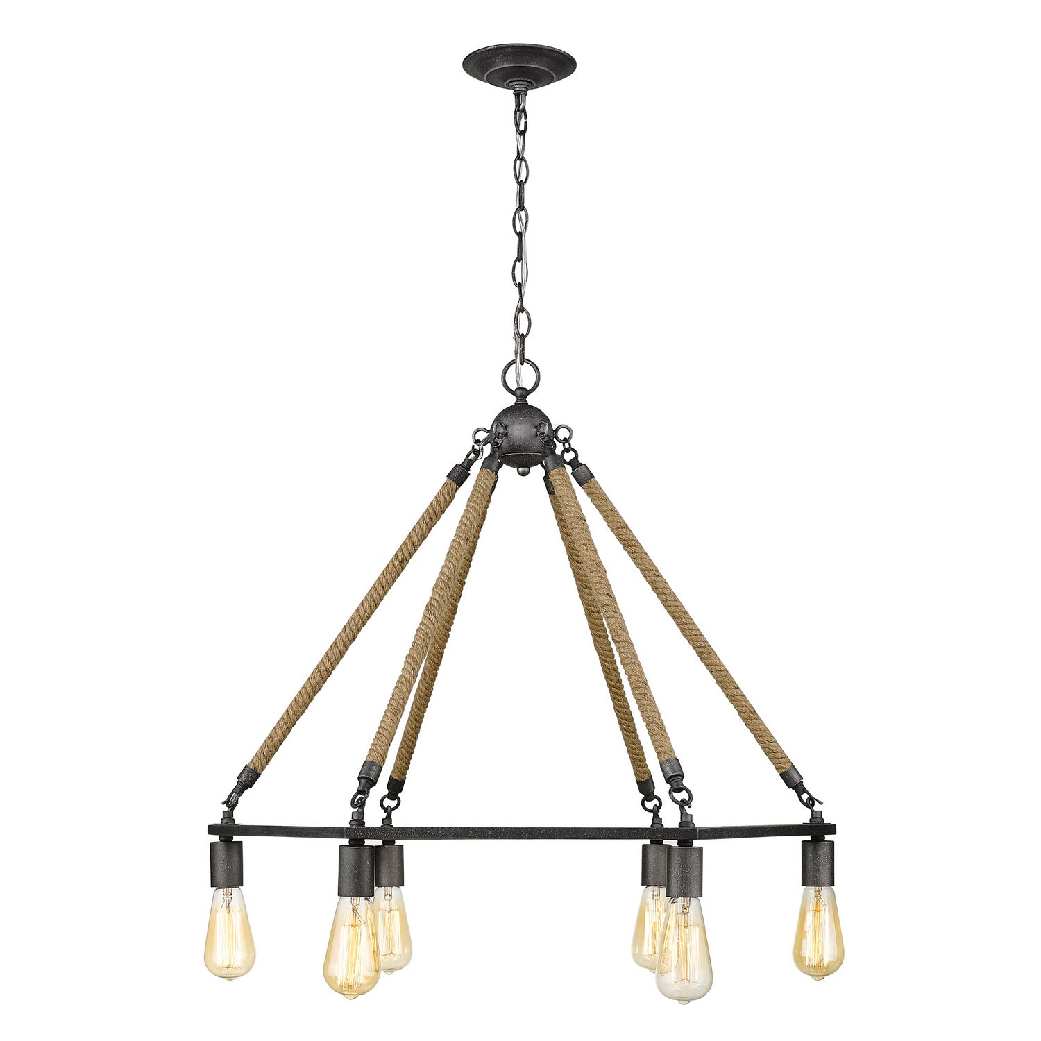 Acclaim Lighting - IN10055AGY - Six Light Chandelier - Holden - Antique Gray