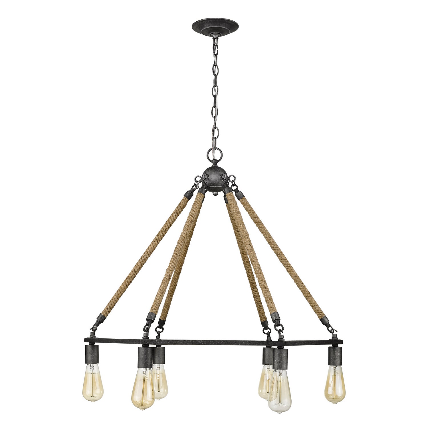 Acclaim Lighting - IN10055AGY - Six Light Chandelier - Holden - Antique Gray