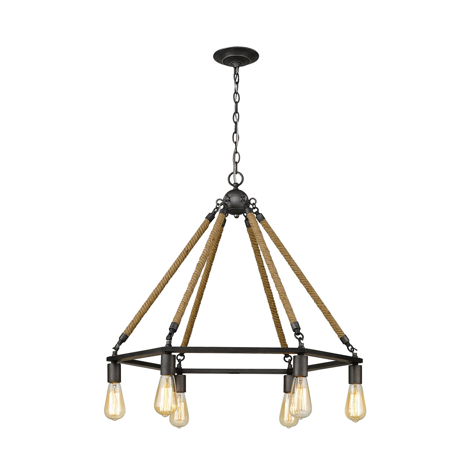 Acclaim Lighting - IN10055AGY - Six Light Chandelier - Holden - Antique Gray