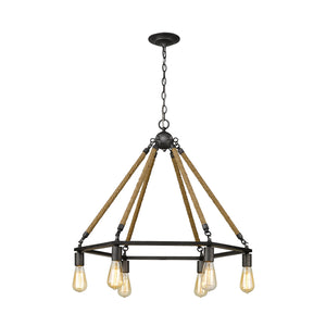 Acclaim Lighting - IN10055AGY - Six Light Chandelier - Holden - Antique Gray