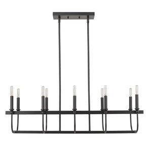 Acclaim Lighting - IN20031BK - Ten Light Island Pendant - Beckett - Matte Black